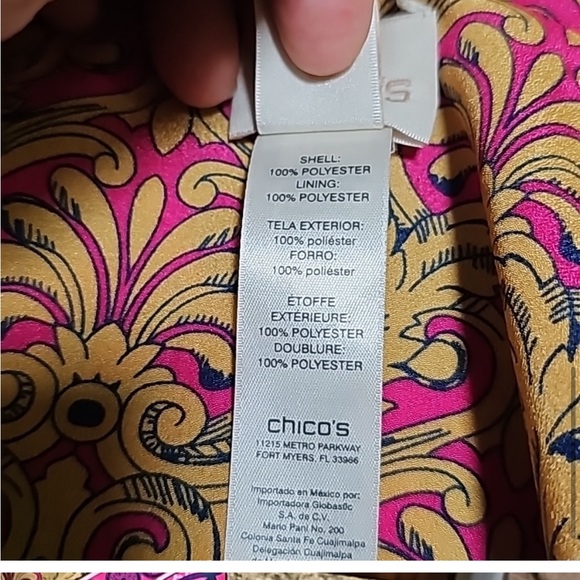 Chico’s Reversible Printed Kimono XL - Picture 6 of 6